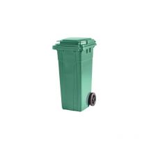 Bidone immondizia Domus 120 + ruote verde
