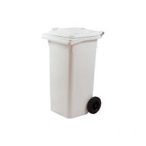 Bidone immondizia green 240 + ruote ICS bianco lt 240 cm 72x58 h.cm 106 ICS
