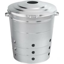 Bidone multiuso in acciaio per compostaggio 110 litri