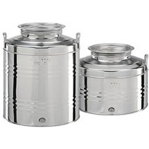 Fusto inox per olio graffato lt.100 - ø mm.460x720h.