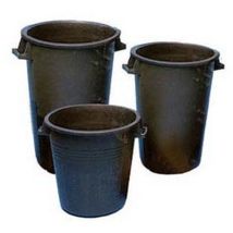 ICS - bidoni neri per uso agricolo senza coperchio - LT.120 CM.53 altezza CM.78