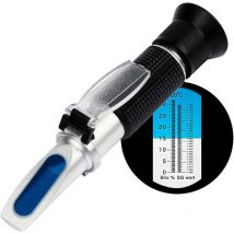 Tinor - Bierwürze-Refraktometer, Brix/spezifisches Schwerkraft-Refraktometer mit atc zum Brauen von Bier, Doppelskala (spezifisches Gewicht