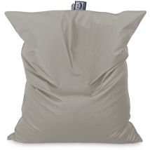 Happers - Big Pouf Similicuir Extérieur ou Intérieur Gris Clair Unique Gris Clair