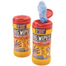 Big Wipes - x100 Pro+ Heavy Duty Trade Wipes X2 Tubs Removes Oil, Paint, Silicones