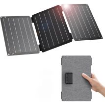 30W Chargeur Solaire, Panneau Solaire Portable SolarPowa 30 avec Ports cc, pd 24W usb-c et usb-a, Étanche IP68, Compatible avec Phone, Samsung,