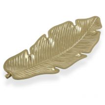 Bhdesign - BigBuy Home Centro de Mesa Hoja Oro Productos para el hogar, 3600 w, 1 Liter, 44 Decibelios, Plástico