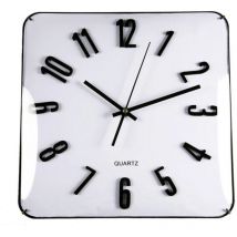 Reloj de pared versa cristal (31 x 5,5 x 31 cm)