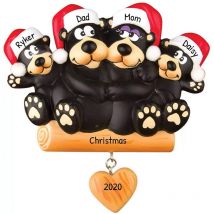 Bijoux pour sapin de Noël 2022 diy Black Dog Family 2-3-4