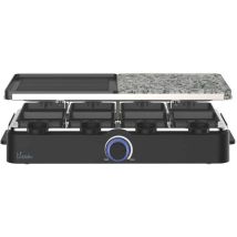 Bikitchen Grill 950 Appareil À Raclette Revêtement Anti-adhésif, Protection Contre La Surchauffe, Voyant Lumineux, 8 Po