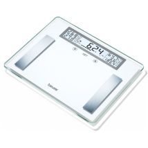 Bg 51 xxl Bilancia per l'analisi corporea digitale Portata max.=200 kg Bianco, acciaio inox - Beurer