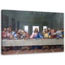 Feeby - Bild auf Leinwand, Das letzte Abendmahl - 90x60