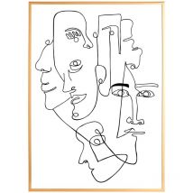 Quadro per immagini 50x70 cm ottone