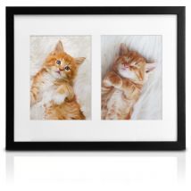 Bomoe - Bilderrahmen Galeria 37,5x30cm für 2 Fotos (13x18cm) Schwarz