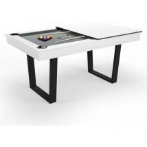 Billard Américain Convertible en Table à manger 4/6 personnes 185 x 104 x 82 Cm - Horizon