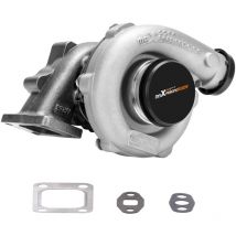 Billet Wheel Turbo T3/T4 T04E T3 a/r .63 5 bolts Flange Turbocharger Oil Cooled