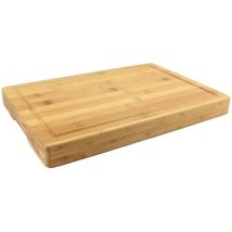 Billot planche à découper bambou 39 x 28 cm – Cuisine – Longueur 39 cm, Largeur 28 cm, Hauteur 3,70 cm, Matières : Bambou