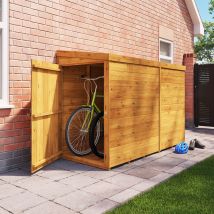 Mini Expert Pent Tongue and Groove Bike Shed - 7x3 Single Door - Billyoh
