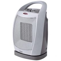 Heizlüfter mit oszillation 900/1800w grau - hp104 - Bimar