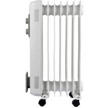 Bimar - S827 Radiateur à bain d'huile S827 15 m² 600 w, 900 w, 1500 w blanc, gris