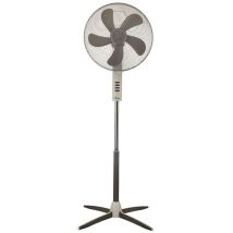Ventilatore a piantana 40 cm 55W – Oscillazione 90° – 3 velocità – Bianco e grigio – Bimar