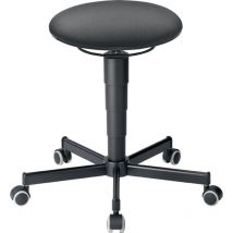 Drehhocker Rollen Supertec-Gewebe grau Sitzhöhenverstellung 460-630 mm - Bimos