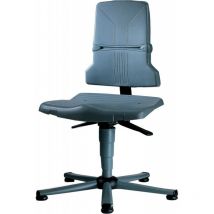 Bimos - Chaise de travail esd Sintec 1 sur patins gris - Dossier Contact permanent - 9800-1000