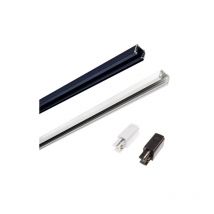 Binario led 2 metro Trifase per faretto binari illuminazione a binario Bianco o Nero BIN-T-2M