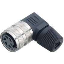 09-0138-70-04 Cosse cylindrique mâle mâle, coudé Nombre total de pôles: 4 Série (connecteur rond): 682 1 pc(s) - Binder