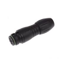 99-9106-00-03 Conector recto hembra de 3 contactos, montaje en cable - Binder