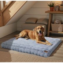 Bingo Paw - BingoPaw Dog Bed with Removable Washable Cover for Small Medium Large Jumbo Dogs - Grey 120x90x12cm