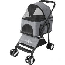 Bingo Paw - BingoPaw Hundebuggy Hundewagen vierrädrige Buggy bis 20kg klappbar abnehmbar Haustier-Buggy Katzenbuggy kinderwagen für Hunde Katzen,