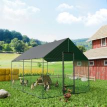 Bingo Paw - BingoPaw xl Large Metal Chicken Coop Upgrade Poultry Cage Mesh Animals Run Pen Breed Shed, xl - 405 x 300 x 276cm