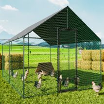 Bingo Paw - BingoPaw xl Large Metal Chicken Coop Upgrade Poultry Cage Mesh Animals Run Pen Breed Shed, xxl - 602 x 300 x 276cm