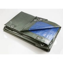 Biogreen - Bache 150g/m2. 6x10m. vert/bleu