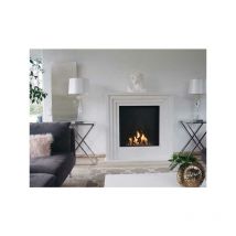 Biocamino Art Design 4 in Marmo Bianco