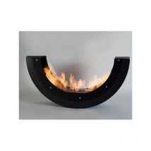 Outinfire - erta u - Biocamino Da Pavimento Freestanding nero