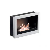 Tecno-air-system - biocamino da parete e incasso ruby modello treviso bianco