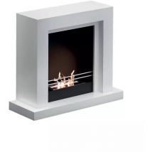 Azura Home Design - biocamino da pavimento tecno air system 'ruby modello camogli' bianco
