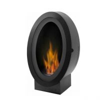 Azura Home Design - Biocamino da Pavimento Osaka 3000W Nero Tecno Air System
