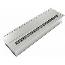 Bioethanol Brenner Edelstahl Einbautank mit 4,5 Liter Steinwolle 61 cm