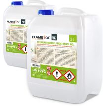 2 x 5 L FLAMBIOL Premium Bioéthanol en gel