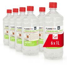 6 x 1 l flambiol Premium Bioéthanol en gel