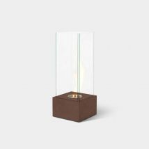 Bioethanol-standkamin Im Modernen Design 1,5 Kw Glow - Rost
