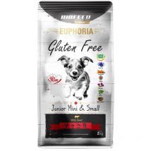Biofeed Euphoria Sans Gluten Junior mini & petit boeuf - nourriture sèche pour chiens - 2kg