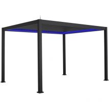 Sweeek - Bioklimatische motorisierte Pergola mit LED-Beleuchtung Triomphe 3x4m