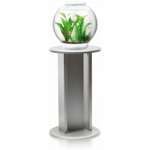 Baby Biorb 15L Aquarium in White with mcr led Lighting and Silver Stand