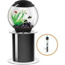 Halo 60L Aquarium in Grey with mcr led Lighting with Stand and Heater Pack - Biorb