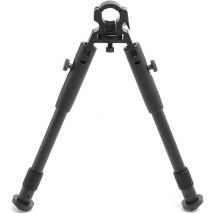 Bipied tactique pour carabine à air comprimé, 20 à 25 cm, avec tige pivotante et ressort extensible, tension réglable