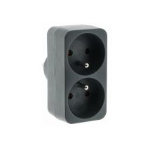 Biplite Pared, 2X16A Gris zenitech