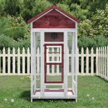 Bird House Mocha 91.5x53x170 cm Solid Wood Pine VSVS9259012